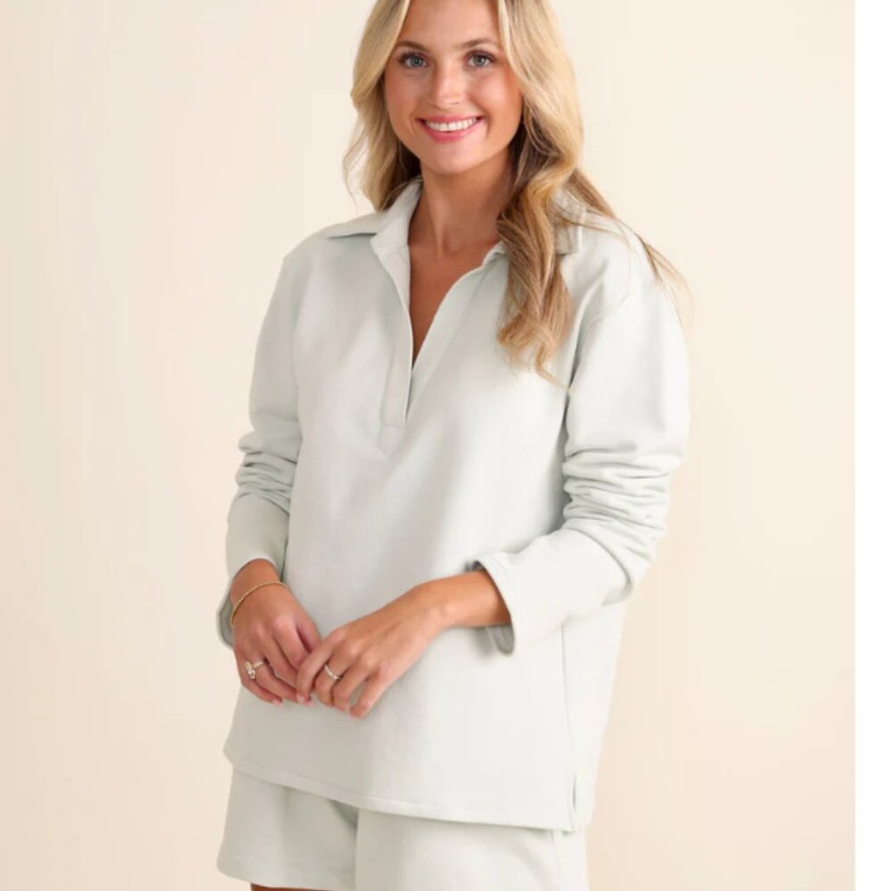 NWT Le Marais Orleans Top + Monroe Short Set • Sea Grass • Two-Piece Outfit